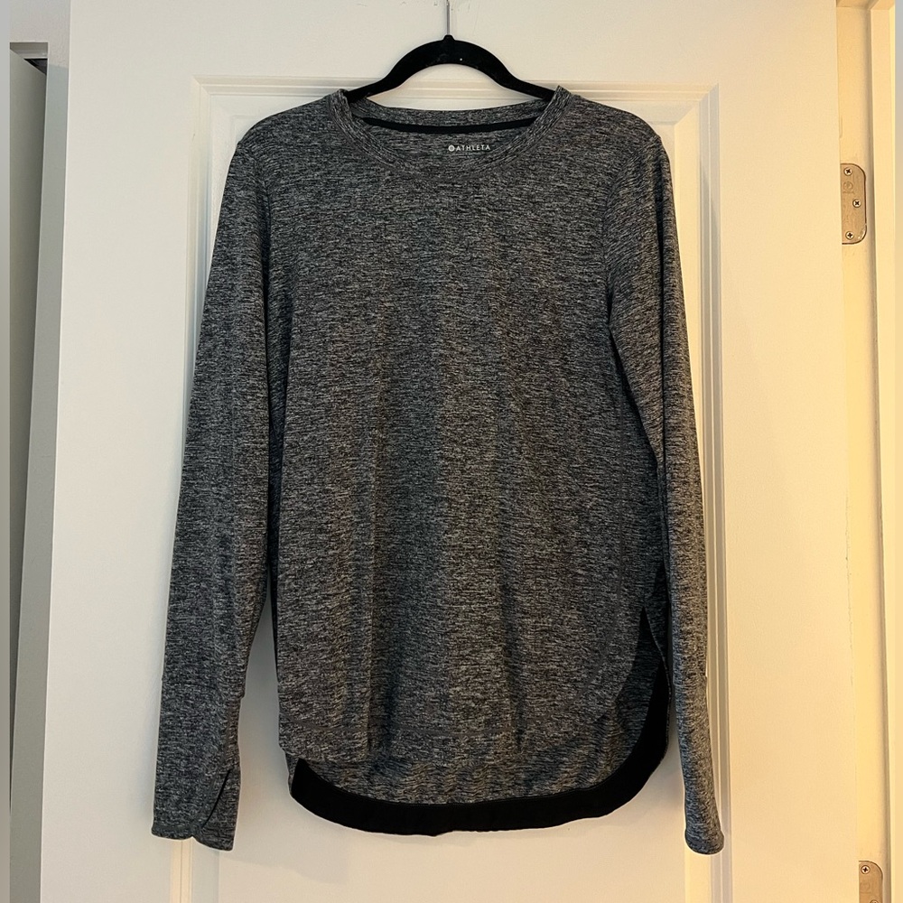 Athleta Women's Gray Long Sleeve Tee